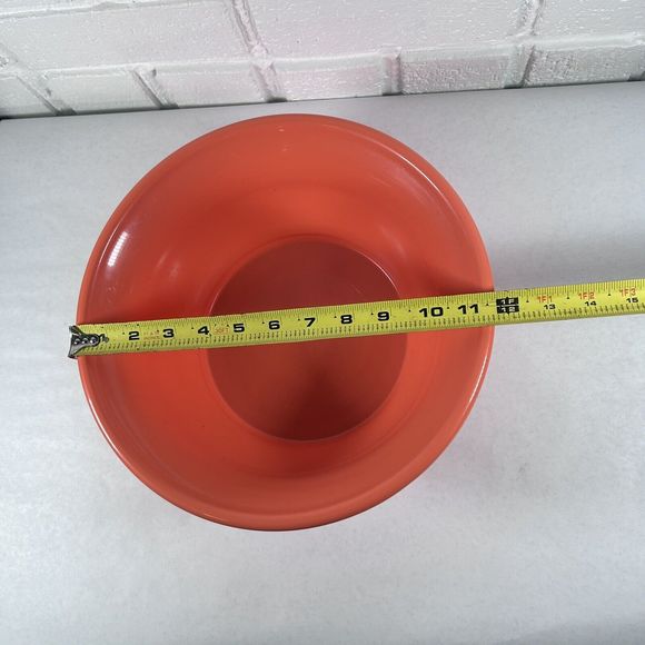Packerware Large Mixing Bowl Pastel Orange 12” Diameter #H1541WL1 Vintage USA - Picture 9 of 9
